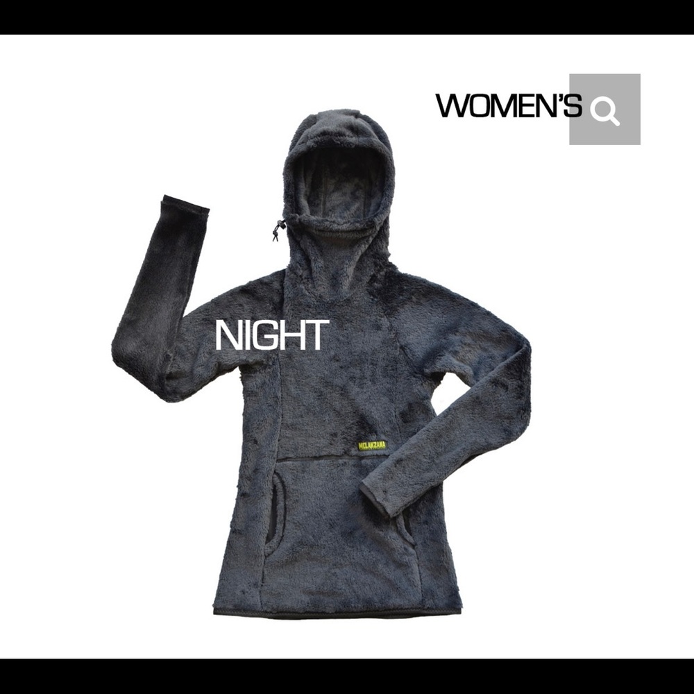 Melanzana High Loft Hoodie Womens M Night EUC
